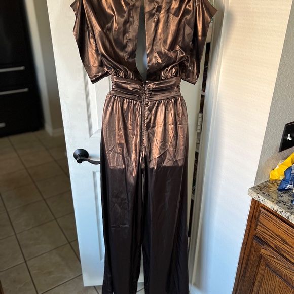 MISA Los Angelas Sophia Jumpsuit in Burnished Bronze - Picture 10 of 16